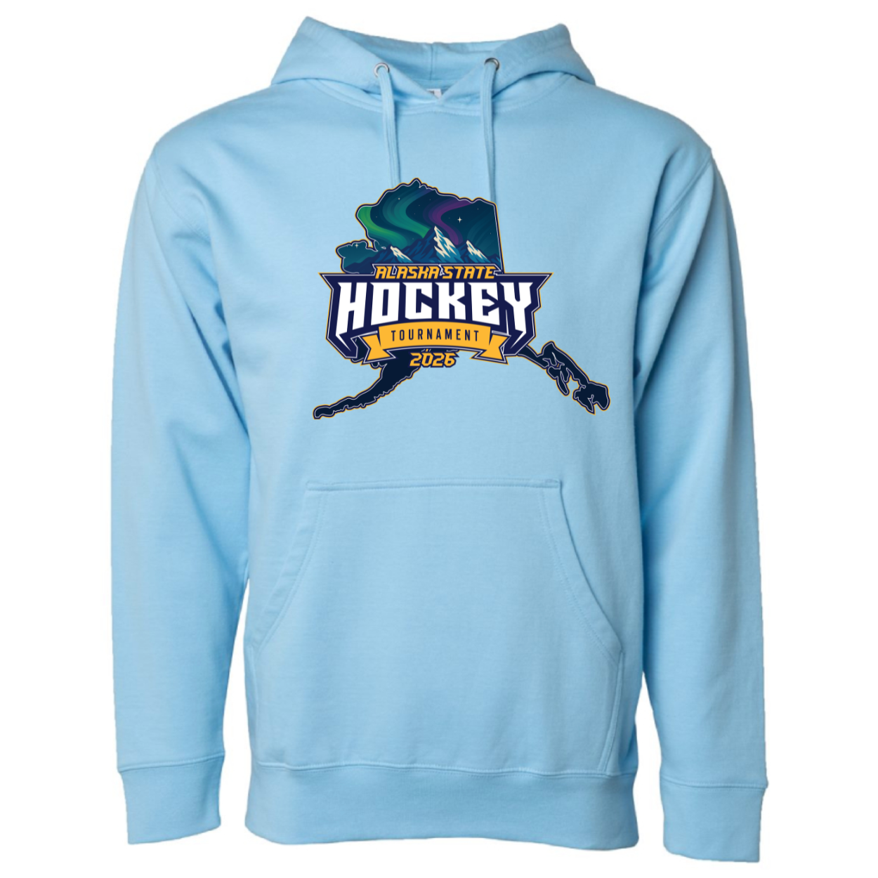 AK STATE Youth Hoodie LIGHT BLUE
