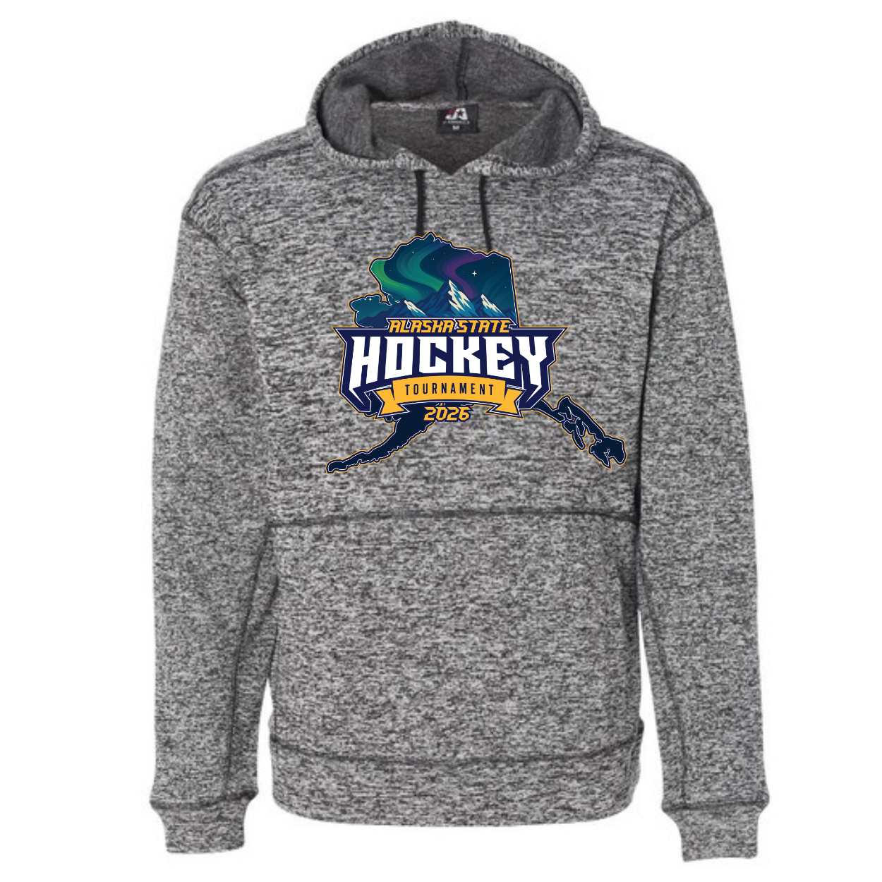 AK STATE Black&Gray Sport Flex HOODIE - Adult Sizing