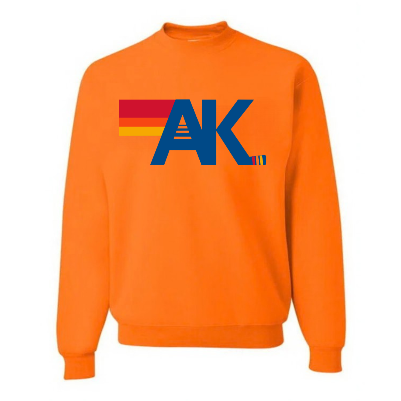 Hockey Nation AK Relaxed Fit Adult Crew Neck Sweatshirt