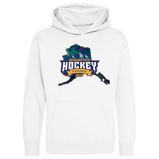 AK STATE Youth Hoodie WHITE