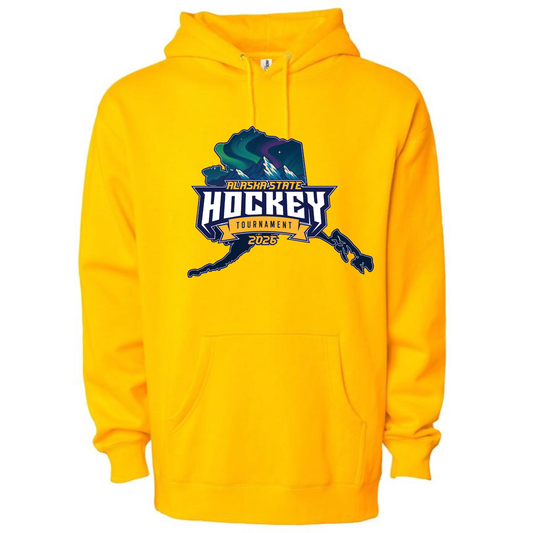 AK STATE Youth Hoodie Yellow