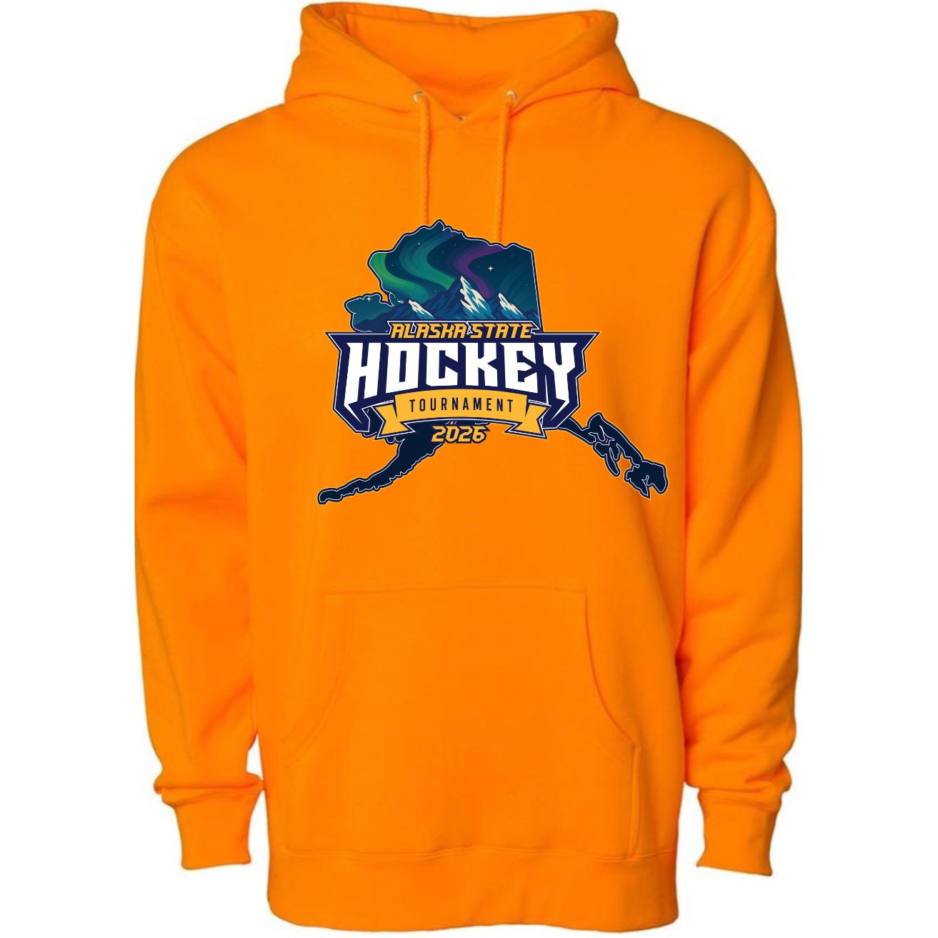 AK STATE Youth Hoodie Orange