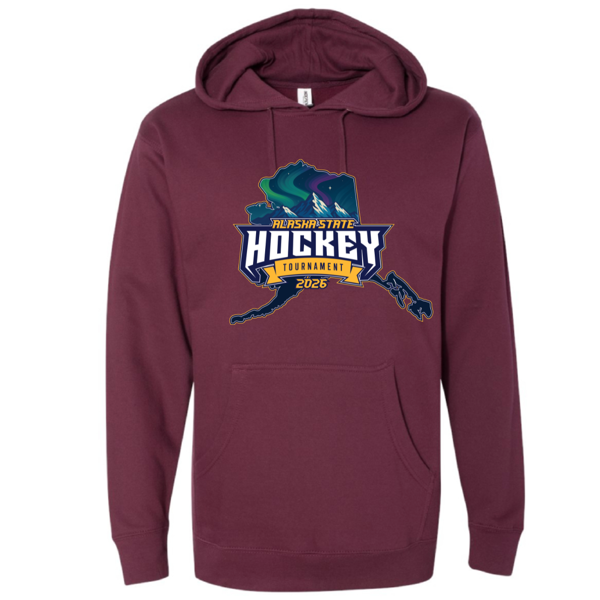 AK STATE Youth Hoodie MAROON
