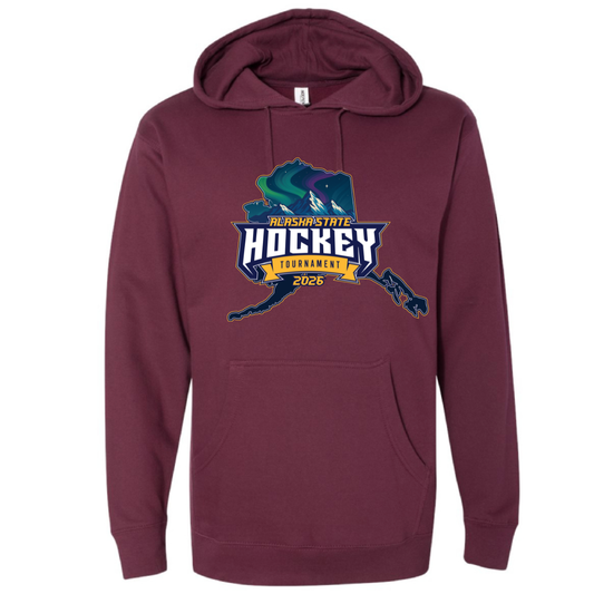 AK STATE Youth Hoodie MAROON