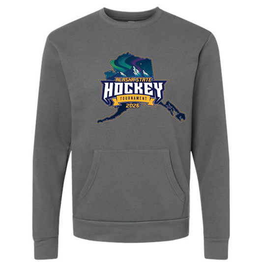 AK STATE Youth POCKET CREW DARK GRAY