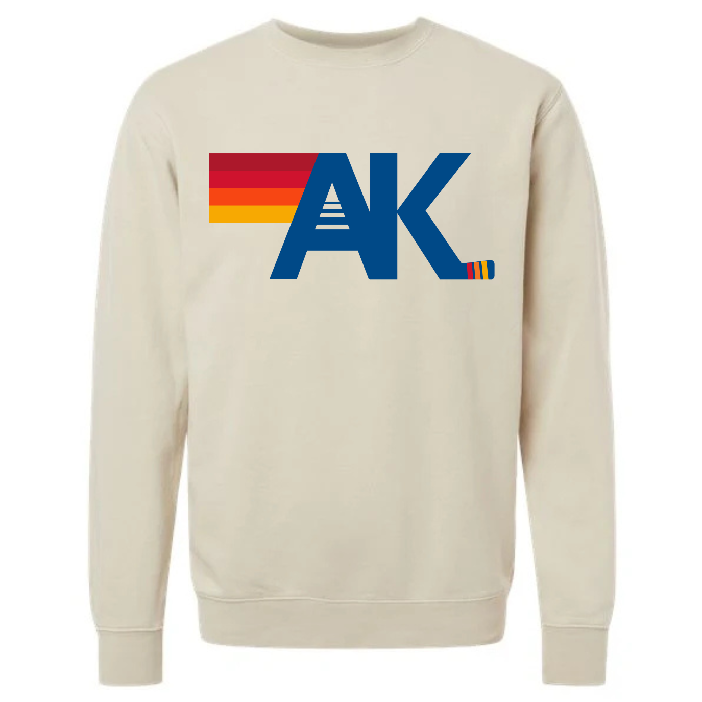 AK Crewneck Hockey Nation Relaxed Fit Adult Cream/Bone